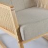 DSC_4838 Rattan Armrest Nursery Rocking Chair with Ottoman