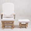 DSC_5009 Upholstered Nursery Glider Chair with Matching Ottoman