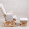 DSC_5011 Upholstered Nursery Glider Chair with Matching Ottoman