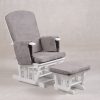 DSC_5023 Upholstered Nursery Glider Chair with Matching Ottoman