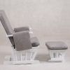 DSC_5026 Upholstered Nursery Glider Chair with Matching Ottoman