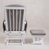 DSC_5027 Upholstered Nursery Glider Chair with Matching Ottoman