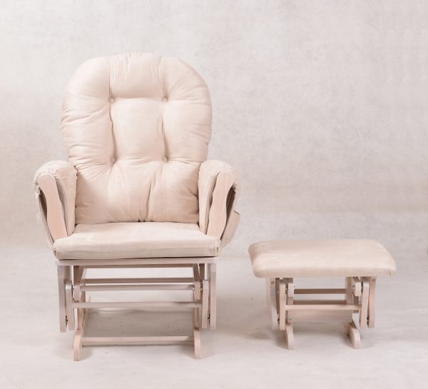 DSC_5061 Padded Nursery Glider Chair with Ottoman