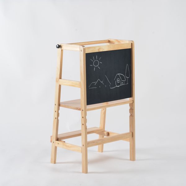 Adjustable Toddler Learning Tower with Chalkboard