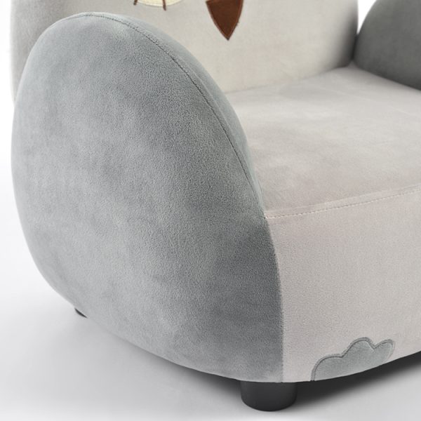 Cute Owl Kids Sofa with Soft Upholstery