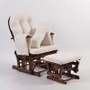 Classic Nursery Glider Rocking Chair with Ottoman classic nursery glider rocking chair with round back and ottoman