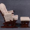 DSC_5829 OEM Modern Nursery Glider Chair with Ottoman for Baby Feeding Room