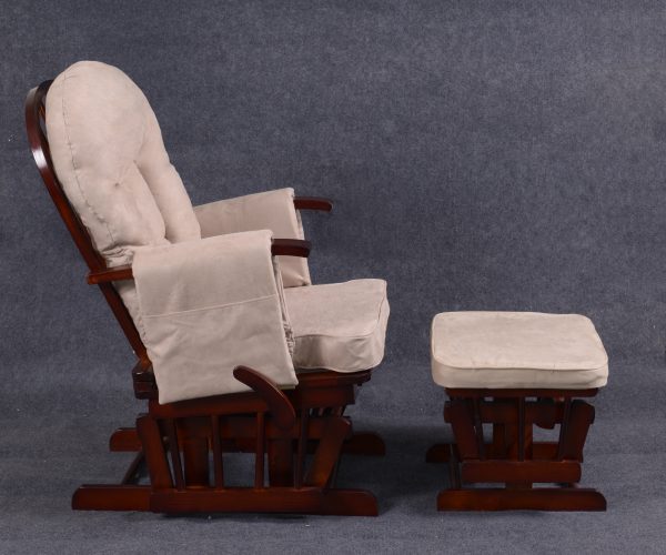 DSC_5829 OEM Modern Nursery Glider Chair with Ottoman for Baby Feeding Room