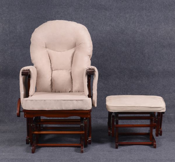 DSC_5832 OEM Modern Nursery Glider Chair with Ottoman for Baby Feeding Room