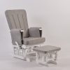 DSC_5841 Wooden Nursery Glider Chair with Ottoman