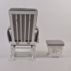 DSC_5844 Wooden Nursery Glider Chair with Ottoman
