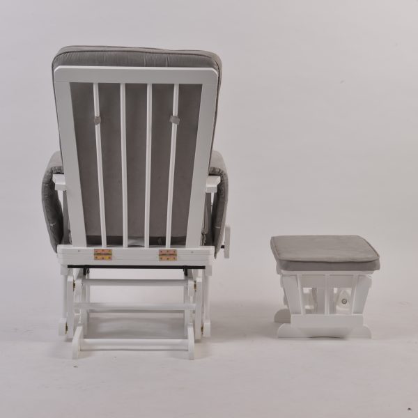 DSC_5844 Wooden Nursery Glider Chair with Ottoman