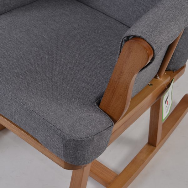 Nursing Glider Rocking Chair with High Back