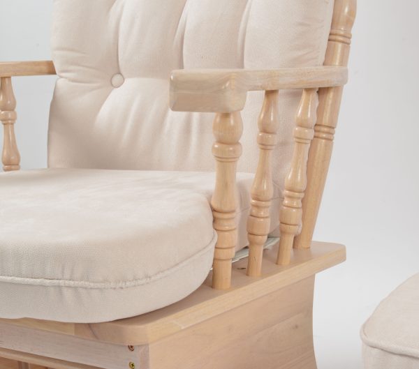 DSC_5860 Classic Wooden Glider Chair with Ottoman