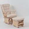 Classic Wooden Nursery Glider Chair Classic Wooden Glider Chair with Ottoman