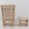 DSC_5876 Classic Wooden Glider Chair with Ottoman