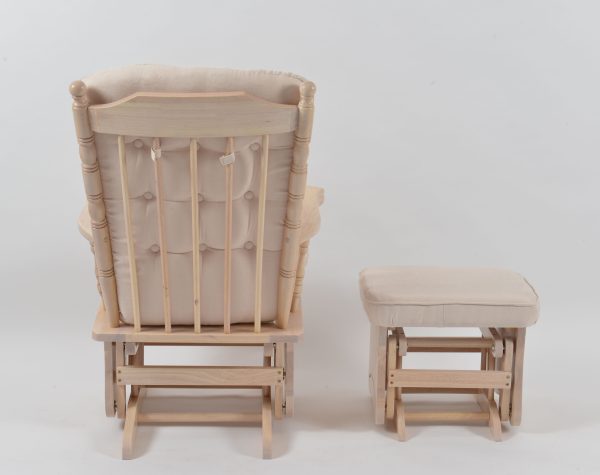 DSC_5876 Classic Wooden Glider Chair with Ottoman