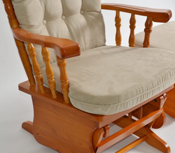 DSC_5899 Classic Wooden Glider Chair with Ottoman