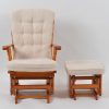 DSC_5902 Classic Wooden Glider Chair with Ottoman