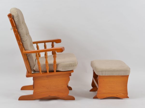DSC_5906 Classic Wooden Glider Chair with Ottoman