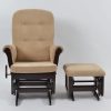 DSC_5915 Wooden Glider Chair with Ottoman – Classic Nursery Nursing Chair