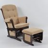 DSC_5916 Wooden Glider Chair with Ottoman – Classic Nursery Nursing Chair
