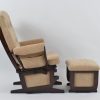 DSC_5917 Wooden Glider Chair with Ottoman – Classic Nursery Nursing Chair