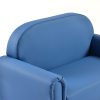 DSC_5931 拷贝 Blue Upholstered Kids Sofa with Wooden Legs