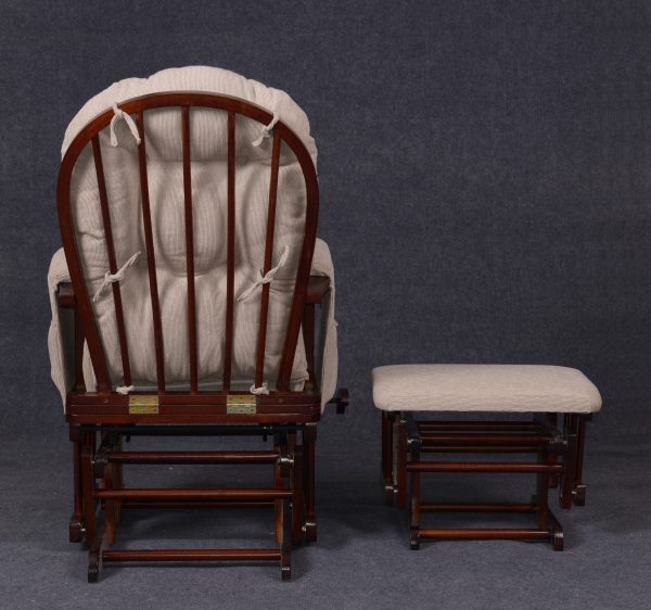 DSC_5946 Padded Nursery Glider Chair with Ottoman and Side Pockets
