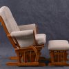 DSC_5962 Wooden Glider Chair with Ottoman – Classic Nursery Nursing Chair