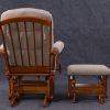 DSC_5963 Wooden Glider Chair with Ottoman – Classic Nursery Nursing Chair