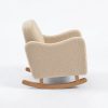 DSC_5981 Boucle Kids Sofa Rocking Chair with Wooden Rockers