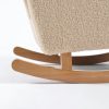 DSC_5983 拷贝 Boucle Kids Sofa Rocking Chair with Wooden Rockers