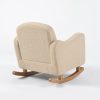 DSC_5987 Boucle Kids Sofa Rocking Chair with Wooden Rockers