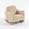 DSC_5990 Boucle Kids Sofa Rocking Chair with Wooden Rockers