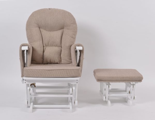 DSC_6108 OEM Modern Nursery Glider Chair with Ottoman for Baby Feeding Room