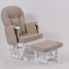 DSC_6109 Wooden nursery rocking chair with footrest
