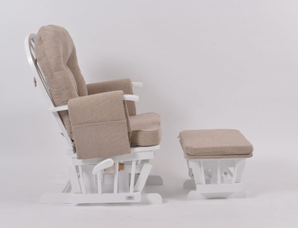 DSC_6110 OEM Modern Nursery Glider Chair with Ottoman for Baby Feeding Room