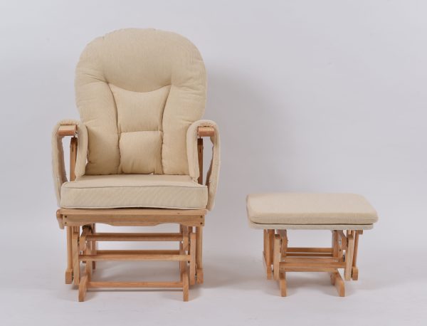 DSC_6112 OEM Modern Nursery Glider Chair with Ottoman for Baby Feeding Room