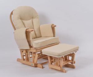 Modern Upholstered Nursery Glider Chair Modern nursery glider chair with ottoman