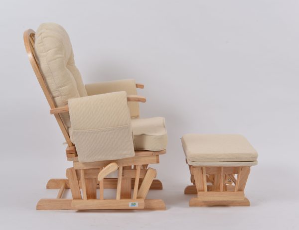 DSC_6114 OEM Modern Nursery Glider Chair with Ottoman for Baby Feeding Room