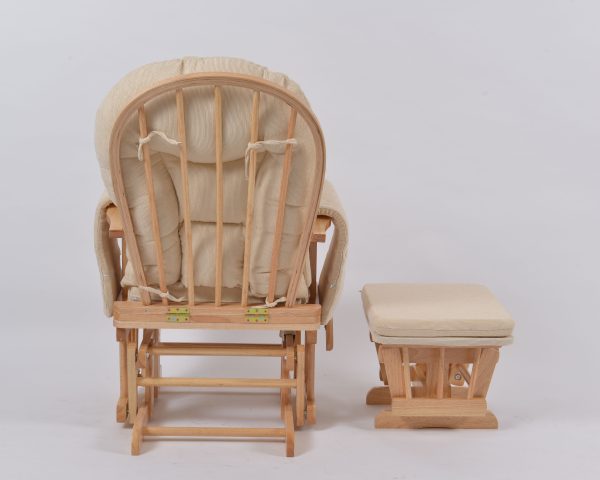 DSC_6116 OEM Modern Nursery Glider Chair with Ottoman for Baby Feeding Room