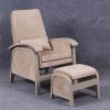 Upholstered Nursery Glider Chair with Ottoman