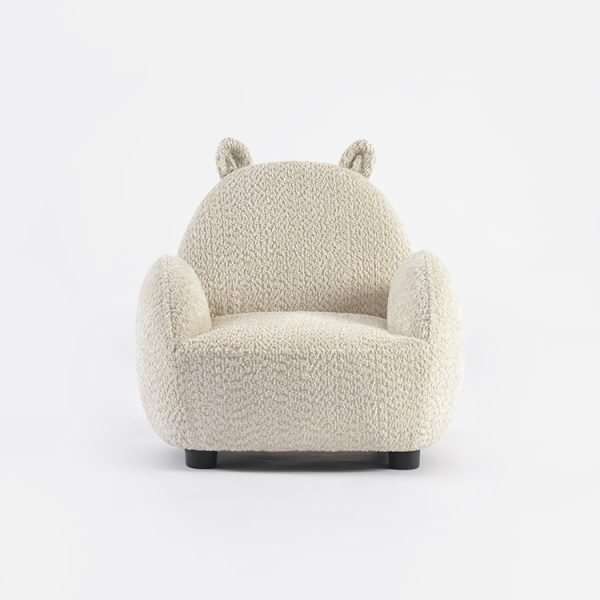 Bouclé Kids Sofa with Cute Animal Ears