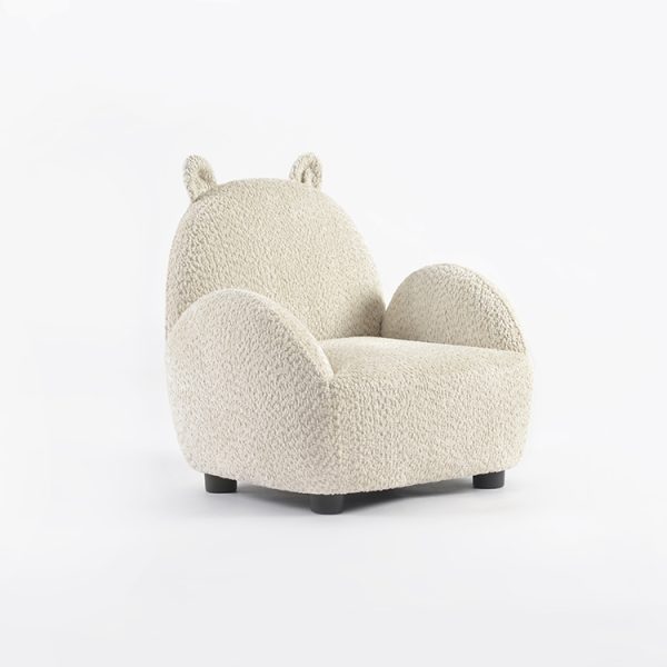 Bouclé Kids Sofa with Cute Animal Ears