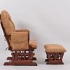 Classic Button Tufted Nursery Glider Chair with Ottoman