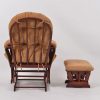 Classic Button Tufted Nursery Glider Chair with Ottoman