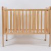 DSC_6338 Natural Wooden Baby Crib with Caster Wheels