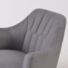 Upholstered Nursery Rocking Chair with Channel Tufted Back