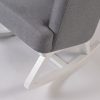 Upholstered Nursery Rocking Chair with Channel Tufted Back
